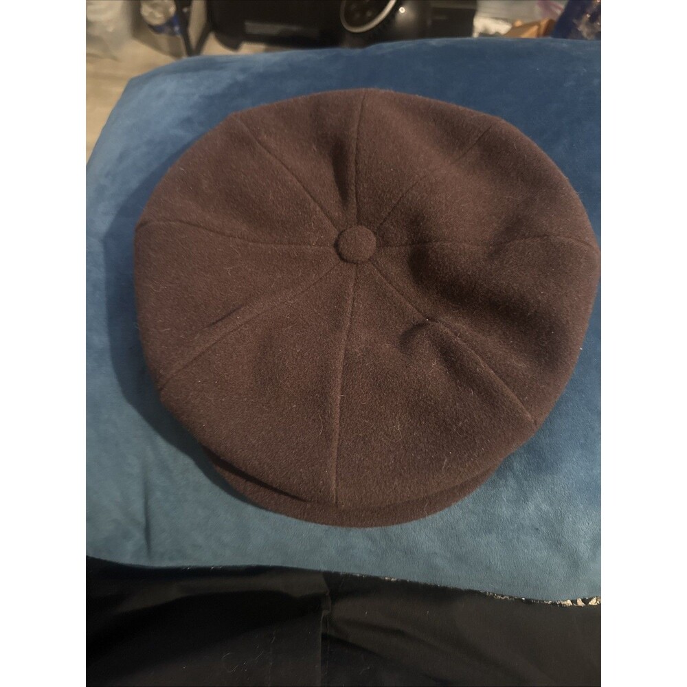 BORSALINO DORIA Brown CASHMERE WOOL BLEND FLAT CAP ( IVY NEWSBOY GOLF )